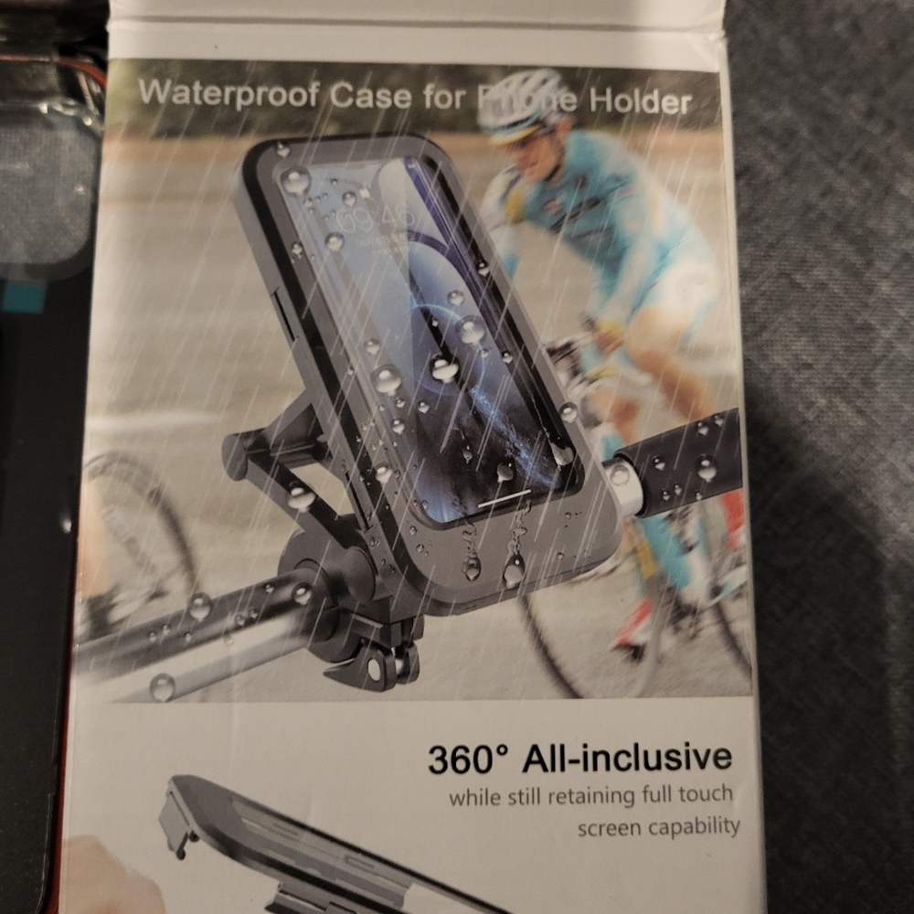Phone protector for bike, waterproof.